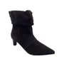 Bota Slouchy Couro Camurça Bottero Marrom 378302 Salto Baixo