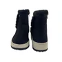 Bota Via Marte Preta 25900709 Cano Curto Camurça Pelo
