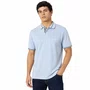 Camisa Polo Masculina Sallo Slim Fit Piquet Azul Claro 0037