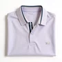 Camisa Polo Masculina Sallo Slim Fit Piquet Branca 0037