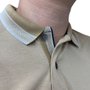 Camisa Sallo Gola Polo Slim Bege 7163