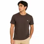 Camiseta Masculina Sallo Slim Brand Marrom 0044
