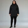 Casaco Feminino Plus Size Parca Leve Alpelo Preto 21600047