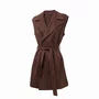 Casaco Suede Alpelo Alongado 5 em 1 Marrom 21100040