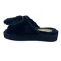 Chinelo de Quarto Katurê Feminino Flatform Pelo Preto 446