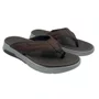 Chinelo Masculino Pegada Couro Marrom 134701