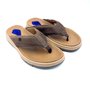 Chinelo Pegada Masculino Couro Marrom 134305