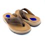 Chinelo Pegada Masculino Couro Marrom 134305