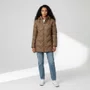 Jaqueta Feminina Alpelo Pluma de Pato Dupla Face Bege 20500053