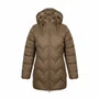 Jaqueta Feminina Alpelo Pluma de Pato Dupla Face Bege 20500053