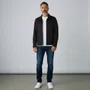 Jaqueta Masculina Erva Daninha Casual Suede Preta 719854