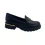 Loafer Piccadilly Maxi Preto 735042 Sola Tratorada