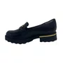 Loafer Piccadilly Maxi Preto 735042 Sola Tratorada