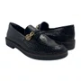 Loafer Ramarim Verniz Croco Preto 2611103