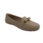 Loafer Softli Bege 10386 Super Conforto Laço