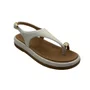 Papete Ramarim Feminina Off White Detalhe Dourado 2655202