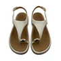 Papete Ramarim Feminina Off White Detalhe Dourado 2655202