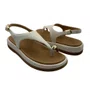 Papete Ramarim Feminina Off White Detalhe Dourado 2655202