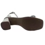 Sandália Casual Salto Bloco Dakota Strass Off White 9766