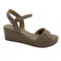 Sandália Comfortflex Anabela Nude 2653403
