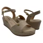Sandália Comfortflex Anabela Nude 2653403