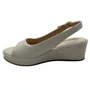 Sandália Comfortflex Anabela Off White 2653405