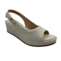 Sandália Comfortflex Anabela Off White 2653405