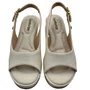 Sandália Comfortflex Anabela Off White 2653405