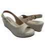 Sandália Comfortflex Anabela Off White 2653405