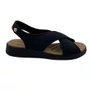Sandália Comfortflex Preta Calce Fácil para Joanete 2634405