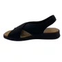 Sandália Comfortflex Preta Calce Fácil para Joanete 2634405