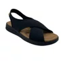 Sandália Comfortflex Preta Calce Fácil para Joanete 2634405