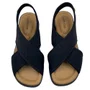 Sandália Comfortflex Preta Calce Fácil para Joanete 2634405