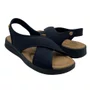 Sandália Comfortflex Preta Calce Fácil para Joanete 2634405