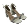 Sandália Dakota Salto Bloco Alto Strass Off White 7643
