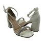 Sandália Dakota Salto Bloco Alto Strass Off White 7643