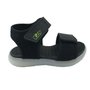 Sandália Kidy Menino Flex Light Luz Preto 1630115