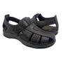 Sandália Masculina Pegada Couro Marrom 132255