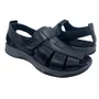 Sandália Masculina Pegada Couro Preta 132256