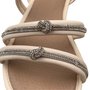 Sandália Mississipi Rasteira Nude com Strass 9653