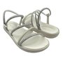Sandália Moleca Papete Calce Fácil Strass Off White 5525104