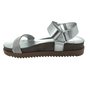 Sandália Moleca Papete com Strass Prata 5500106