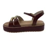 Sandália Papete Ramarim Flatform Marrom 2543204
