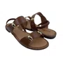 Sandália Rasteira Mississipi Calce Fácil Marrom 292
