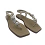 Sandália Rasteira Moleca Calce Fácil Off White 5558106