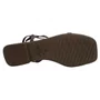 Sandália Rasteira Offline com Enfeite Marrom 24078