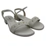 Sandália Salto Baixo Piccadilly Conforto Off White 590073