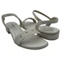 Sandália Salto Baixo Piccadilly Conforto Off White 590073