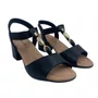 Sandália Salto Bloco Comfortflex Calce Fácil Preta 2557403