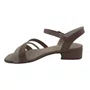 Sandália Verniz Salto Baixo Comfortflex Bege 2555402